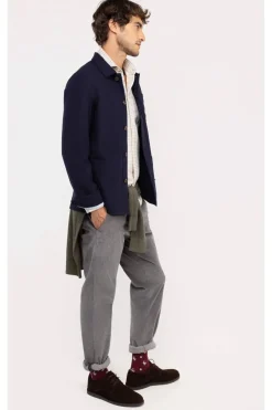 Sobrecamisa Hombre El Ganso Lana 1030W250037 Marino