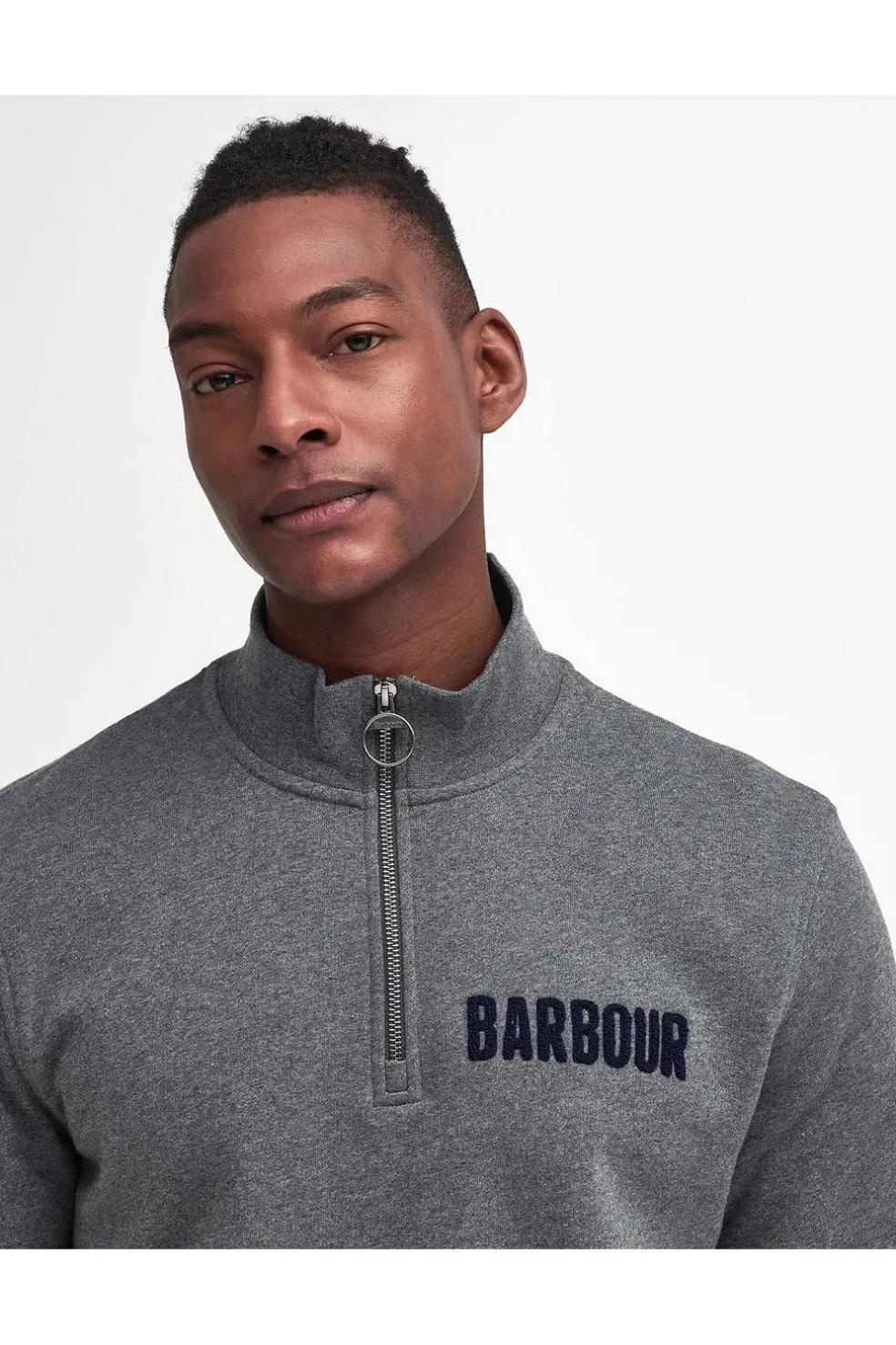 Sudadera Hombre Barbour Cotes Half Zip MOL0640GY53 Mid Grey Marl