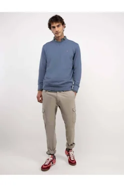 Sudadera Hombre El Ganso Cuello Caja 1100W250023 Petróleo