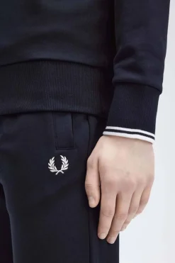 Sudadera hombre Fred Perry m7535 248 azul marino