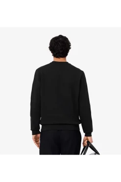 sudadera Hombre Lacoste de felpa con ribete de logotipo sh9818 031