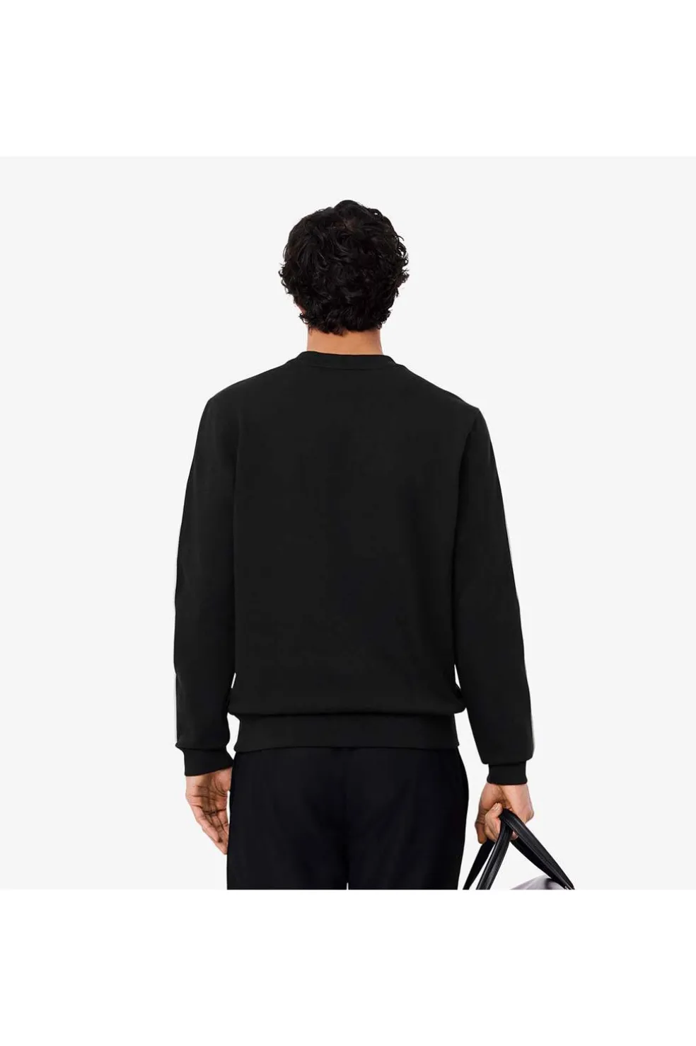 sudadera Hombre Lacoste de felpa con ribete de logotipo sh9818 031