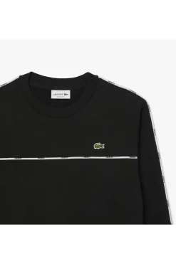 sudadera Hombre Lacoste de felpa con ribete de logotipo sh9818 031