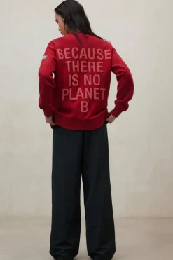 Sudadera Mujer Ecoalf Storm 665 Crimson