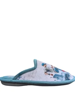 Zapatilla de Casa Hombre Cosdam Biorelax 1561 Grenoble Verde