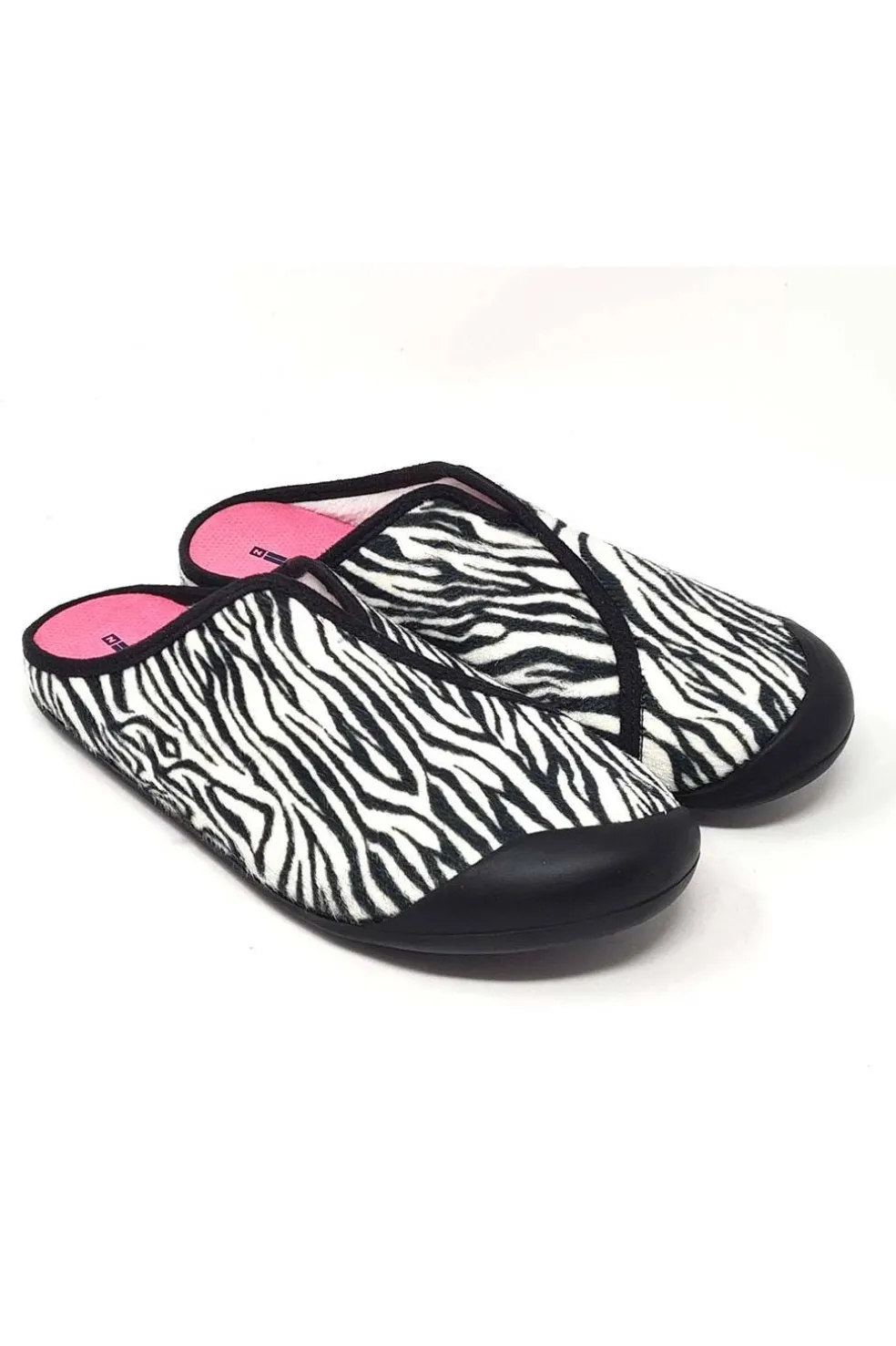Zapatilla de casa Nordikas 1320 Cebra Negro