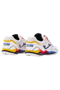 Zapatilla Hombre Joma FS Reactive 2476 Blanco Rojo Indoor