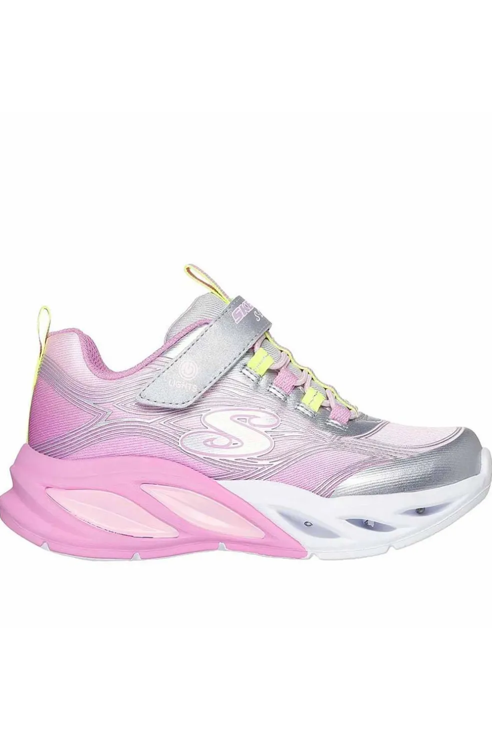 Zapatilla Infantil Skechers s-lights: cosmic glow 303712l silver multi