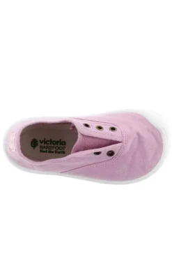 Zapatilla Infantil Victoria bosco barefoot inglesa lona 1370110 petalo