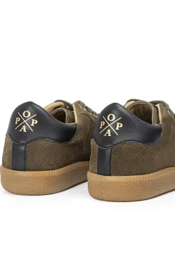 Zapatilla Mujer Popa Piel Imperial Verde