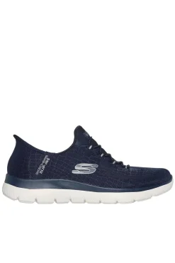 Zapatilla Mujer Skechers Summits Classy Night 150128 Navy Silver