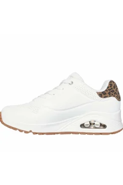 Zapatilla Mujer Skechers UNO Jungle Nite 177093 WHLD White Leopard