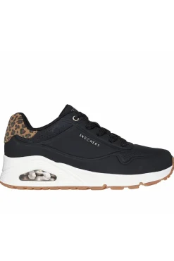 Zapatilla Mujer Skechers UNO Jungle Nite 177093 BKLD Black Leopard
