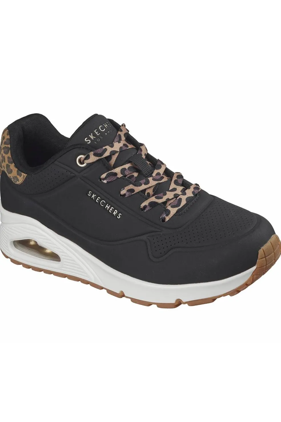 Zapatilla Mujer Skechers UNO Jungle Nite 177093 BKLD Black Leopard