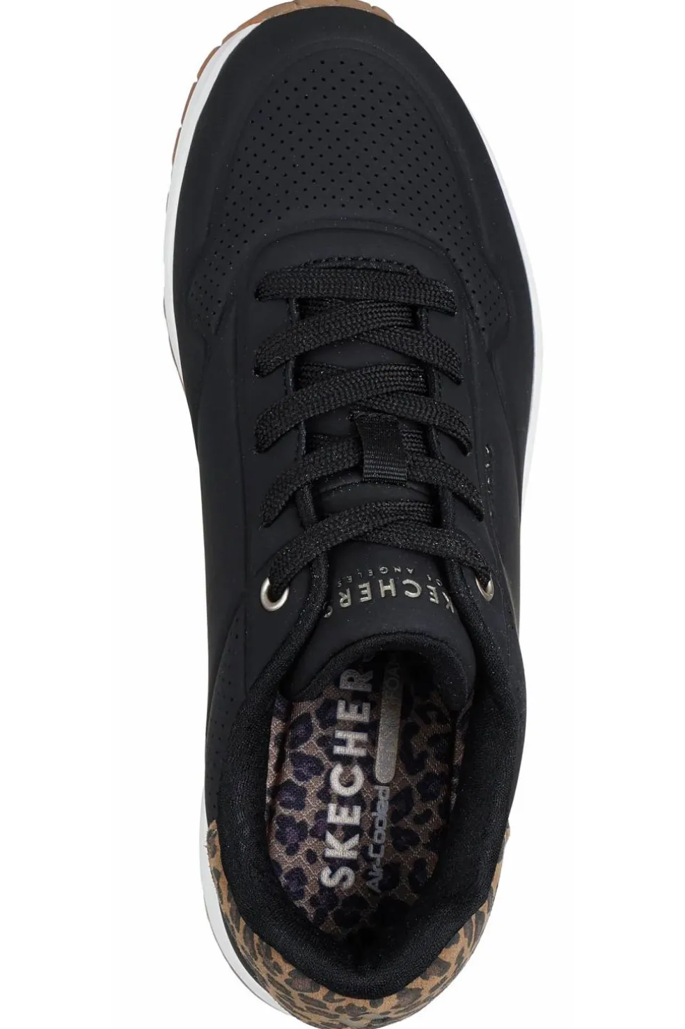 Zapatilla Mujer Skechers UNO Jungle Nite 177093 BKLD Black Leopard