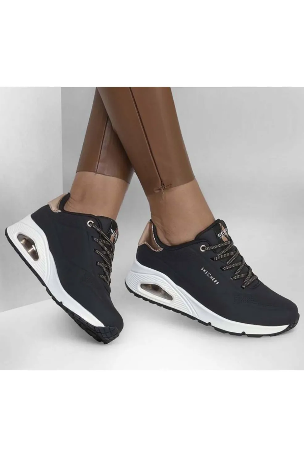 Zapatilla Mujer Skechers UNO 155196 BLK