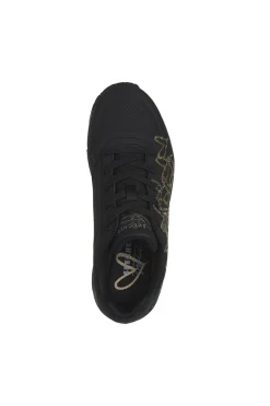 Zapatilla Mujer Skechers Uno Golden Heart 177975 Black Gold