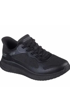 Zapatilla Mujer Skechers Bobs Squad 4 Staple Look 117624 BBK Negro