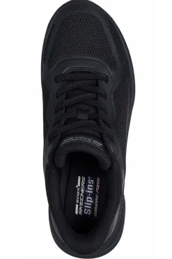 Zapatilla Mujer Skechers Bobs Squad 4 Staple Look 117624 BBK Negro