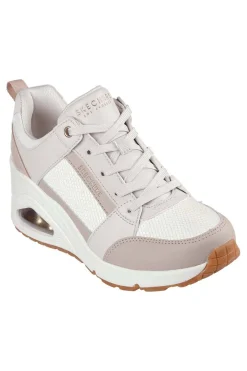 Zapatilla Mujer Skechers uno wedge everything nice 177526 off white