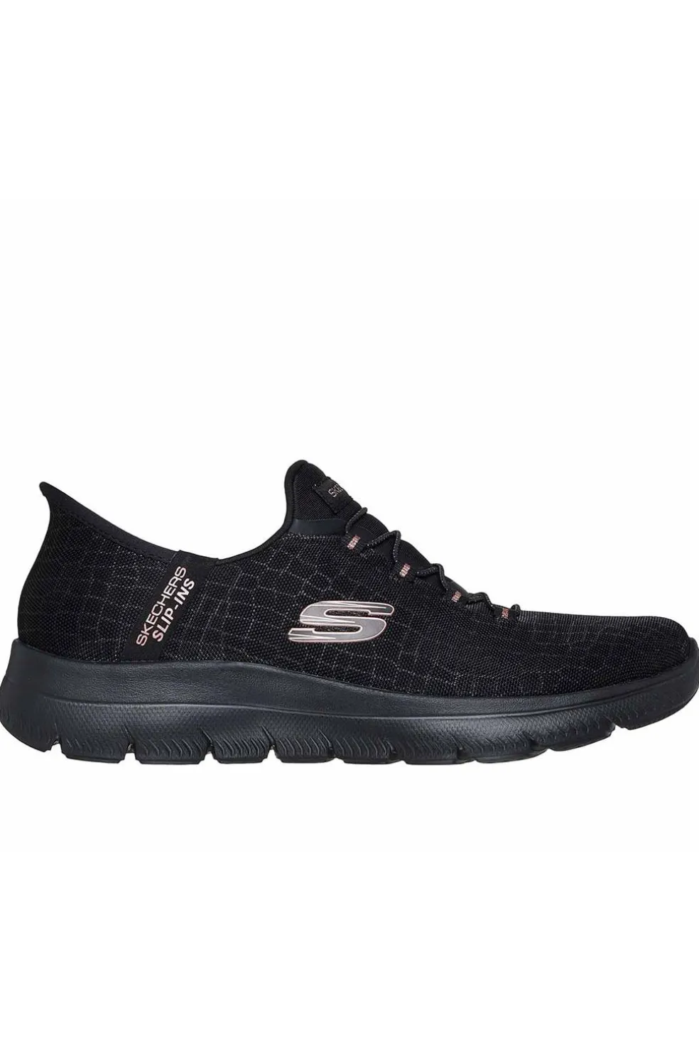 Zapatilla Mujer Skechers Summits Classy Night 150128 BKGD Black Gold