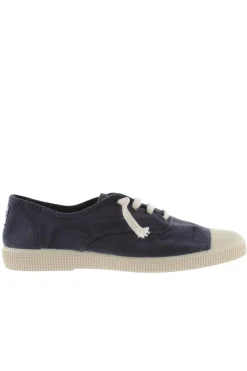 Zapatilla Mujer Victoria Inglesa Lona Envejecida 1661101 Marino