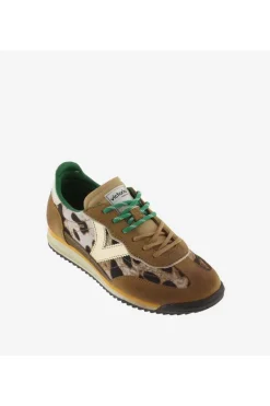 Zapatilla Mujer Victoria 1158103 saturno nylon animal print & serraje