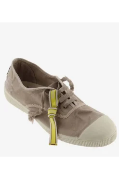 Zapatilla Mujer Victoria inglesa lona envejecida 1661102 taupe