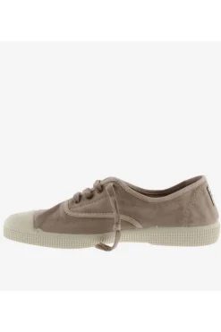 Zapatilla Mujer Victoria inglesa lona envejecida 1661102 taupe