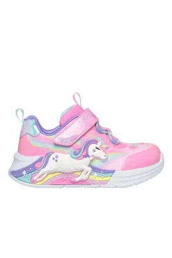 Zapatilla Skechers S lights Unicorn chaser 302298n pink multi