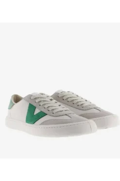 Zapatilla Victoria 1186100 olmo barefoot efecto piel y serraje verde