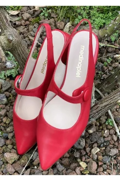 Zapato Mujer Medinapiel 14004 Napa Rojo