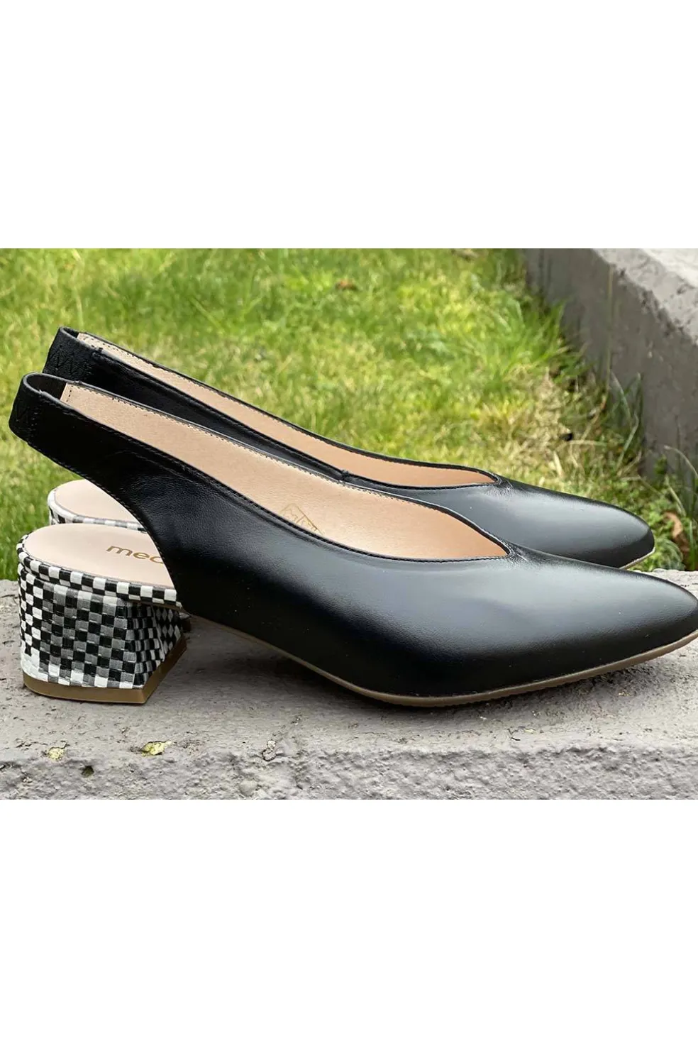 Zapato Mujer Medinapiel 6032 Napa Tricot Negro