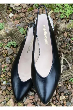 Zapato Mujer Medinapiel 6032 Napa Tricot Negro