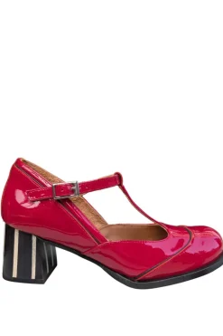 Zapato Mujer Nemonic 2053 Charol Rojo