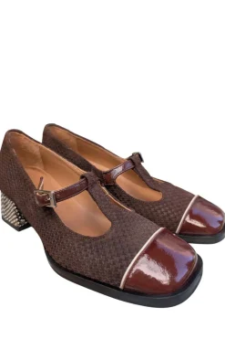Zapato Mujer Nemonic 2392 Charol Marron