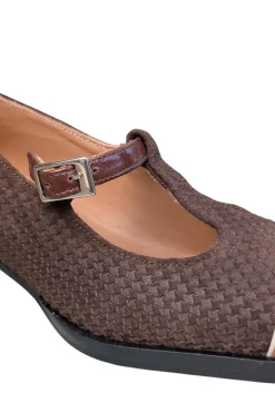 Zapato Mujer Nemonic 2392 Charol Marron