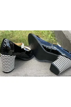 Zapato Nemonic 2394 charol negro hielo bronce