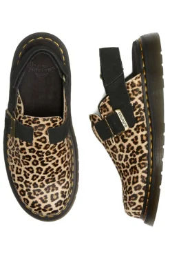 Zueco Dr. Martens Jorge II 41088200 light tan black mini leopard spot hair on eh suede