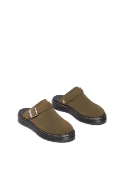 Zueco Hombre Dr. Martens brookline mule 40666300 bronx suede dms olive