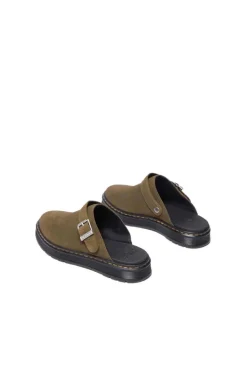 Zueco Hombre Dr. Martens brookline mule 40666300 bronx suede dms olive