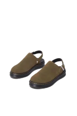 Zueco Hombre Dr. Martens brookline mule 40666300 bronx suede dms olive